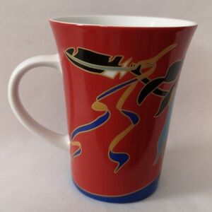 Lovely and Vibrant Oscardo Indigenous Design Ceramic Mug Made in Canada